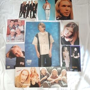 Vintage 90s Musicians & Actor Poster Pack.